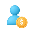 Person with a coin