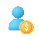 Person with a coin