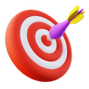 Target with a dart