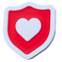 Life insurance shield icon
